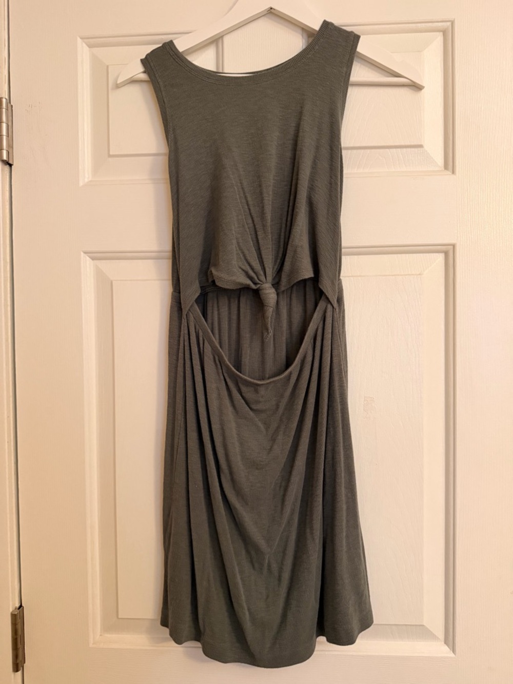 Aerie Green Tie-Knot Tank Dress